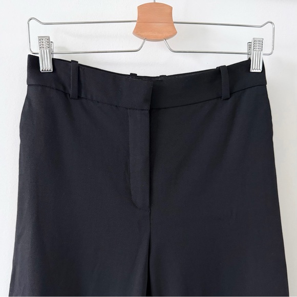 Babaton Agency Wool Blend Tailored Trouser Black High Rise Wide Leg Size 4 - Picture 4 of 16